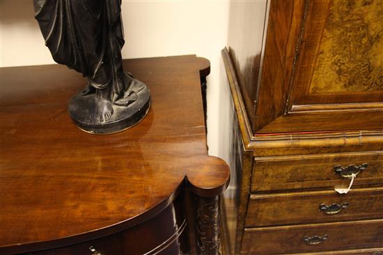 A George III mahogany sideboard, W.7ft 1in. H.3ft